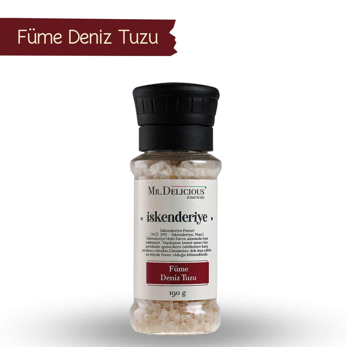 Füme Aromalı Deniz Tuzu İskenderiye