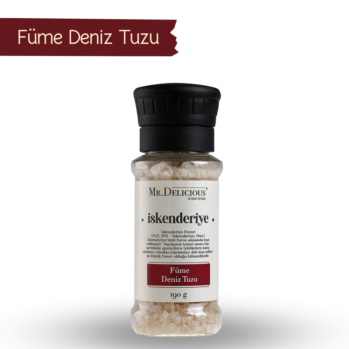 Füme Aromalı Deniz Tuzu İskenderiye
