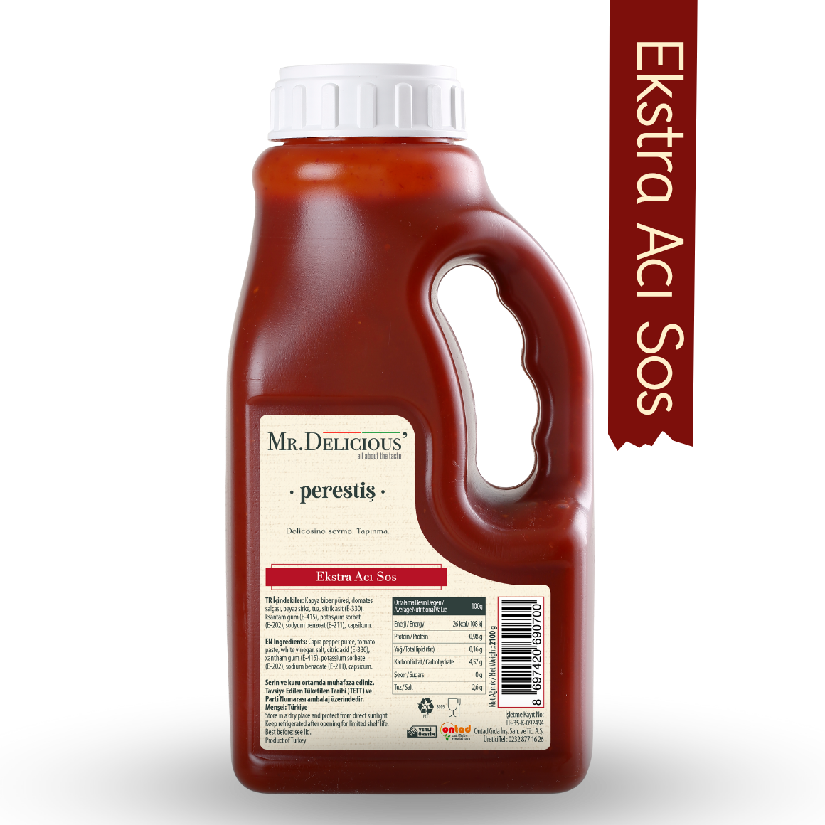 Ekstra Acı Sos 12000 Shu 2lt