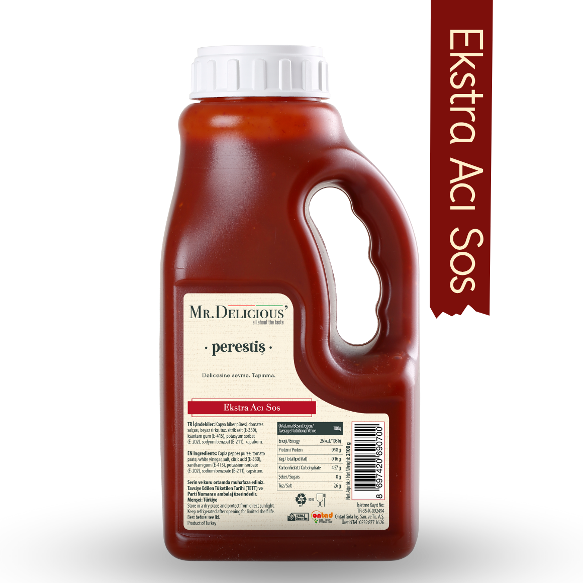 Ekstra Acı Sos 12000 Shu 2lt