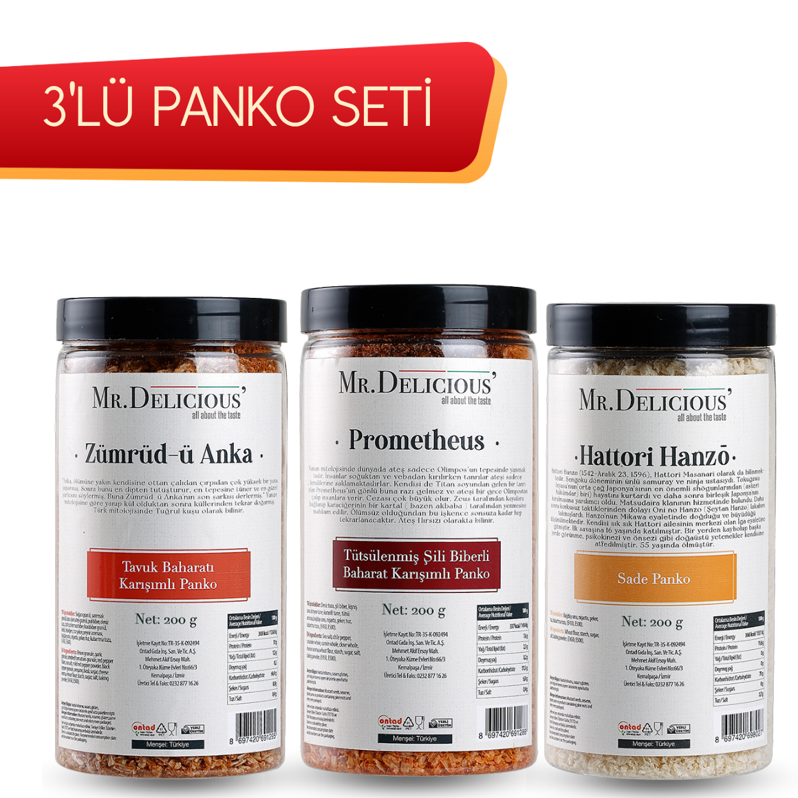 3'lü Panko Seti